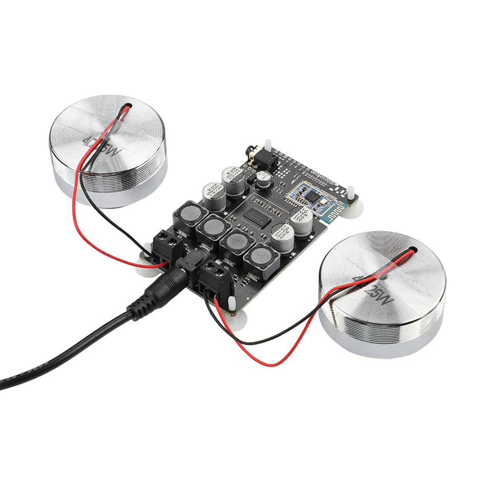 AIYIMA Vibration Full Range Speaker+ Amplifier+ Plug 2 Inch Audio Mini Portable 4/8 Ohm 20/25W Resonance Speakers Diy Bluetooth